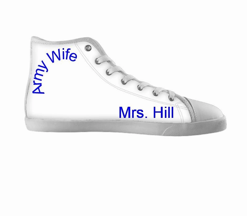 White custom shoes