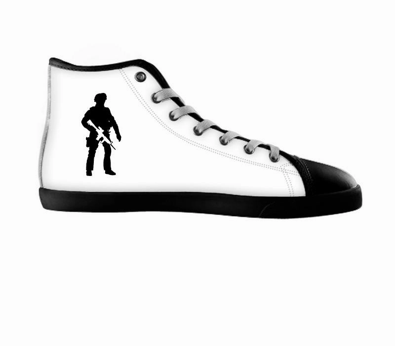White custom shoes