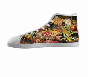 White custom shoes