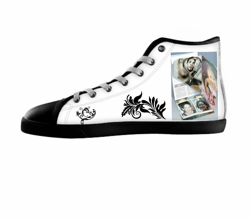White custom shoes