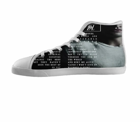 White custom shoes