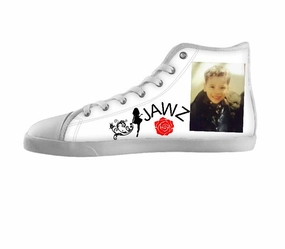 White custom shoes