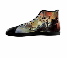 White custom shoes