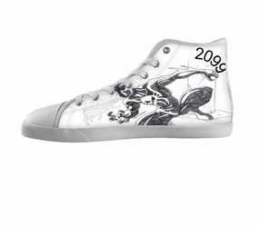 White custom shoes