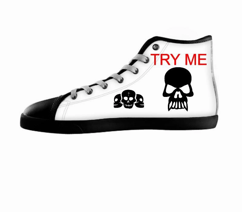 White custom shoes