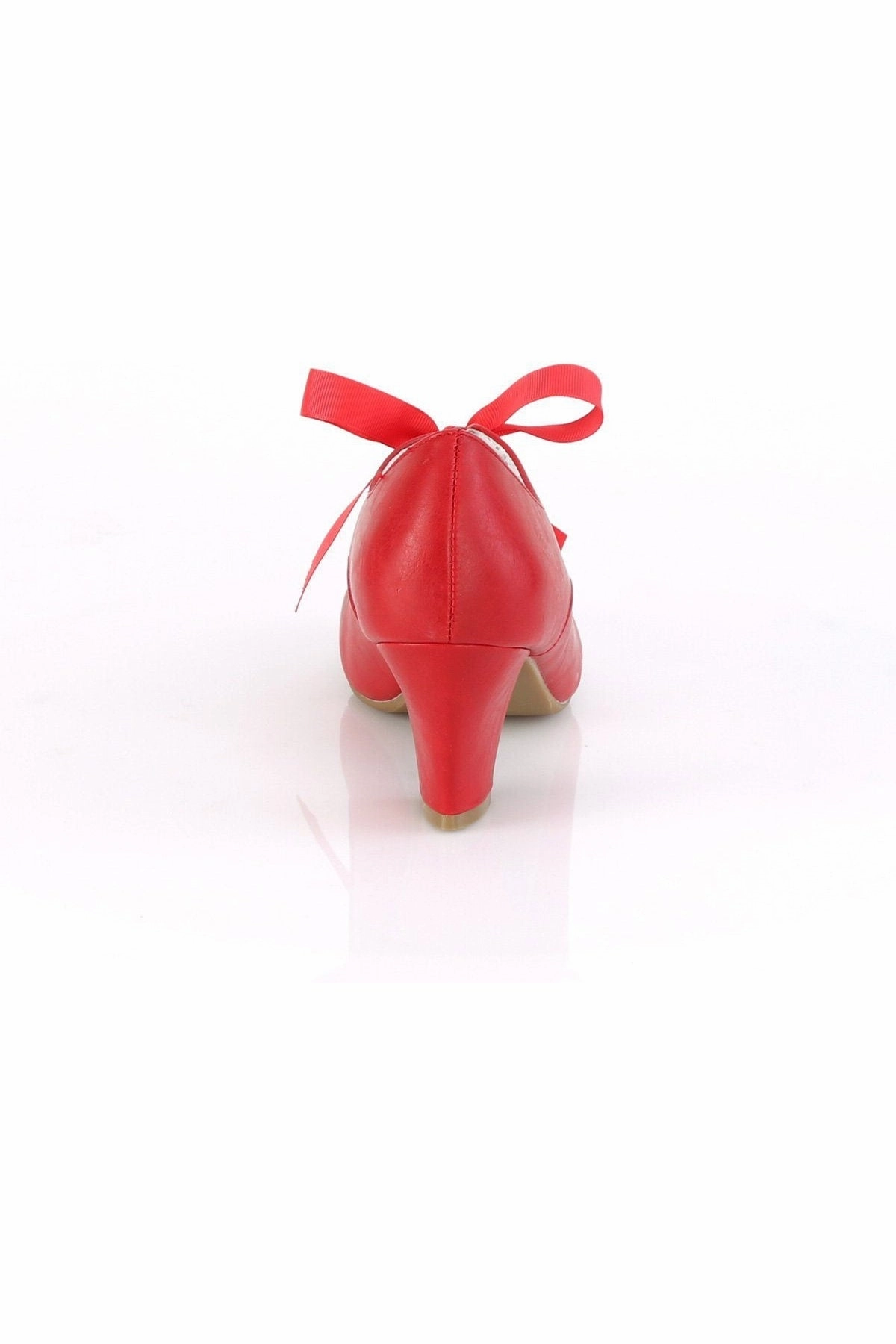 WIGGLE-32 Pump | Red Faux Leather