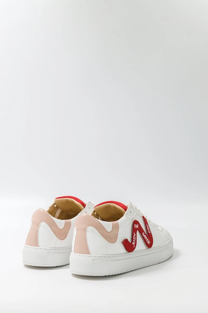 Wild Walker Women's Vegan Corn Leather Sneakers | Red