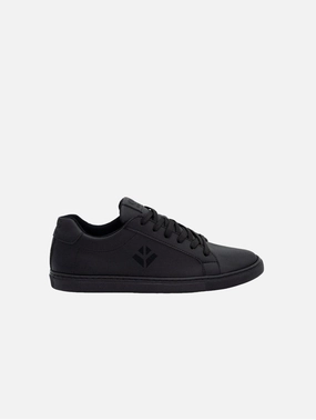 Winton Unisex Vegan Leather Sneakers | Black