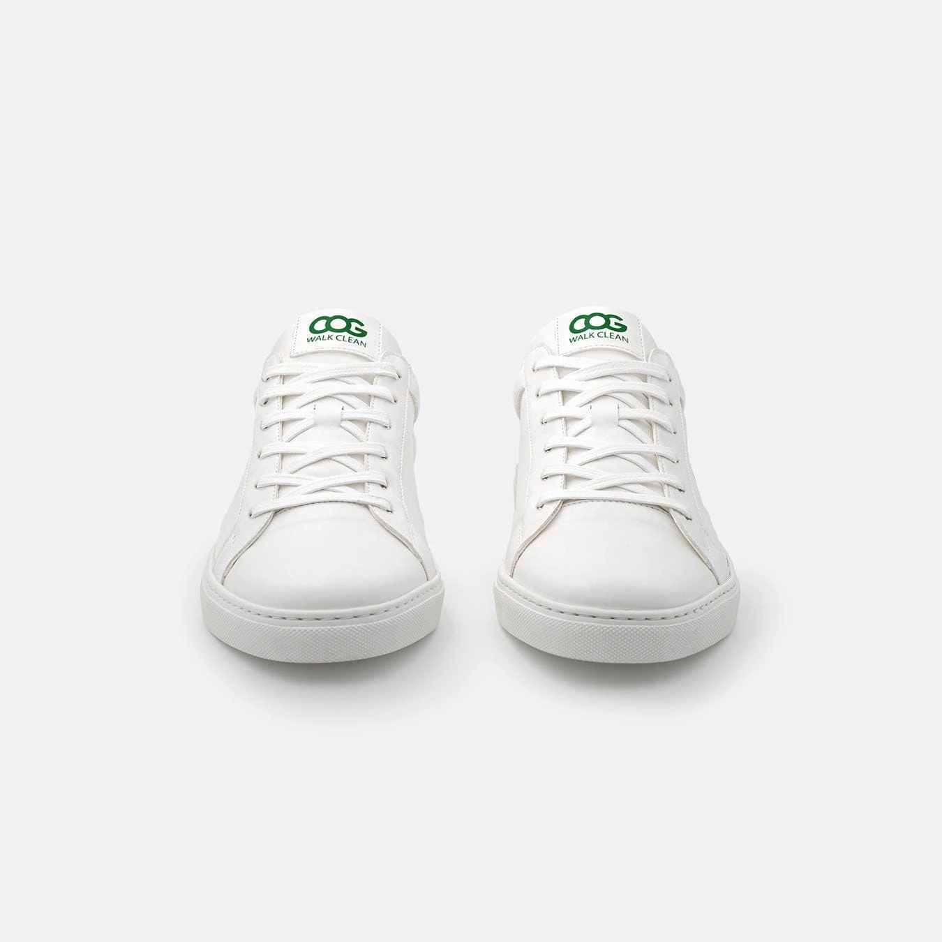 Winton Unisex Vegan Leather Sneakers | White & Green