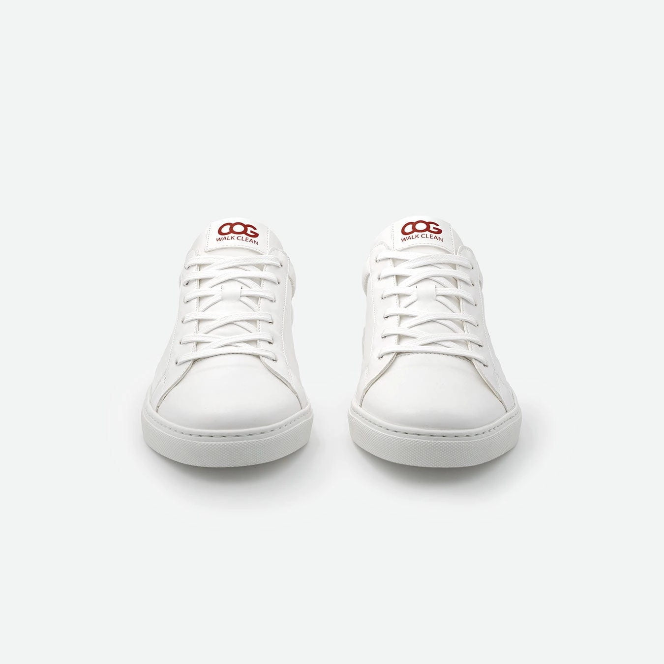 Winton Unisex Vegan Leather Sneakers | White & Red