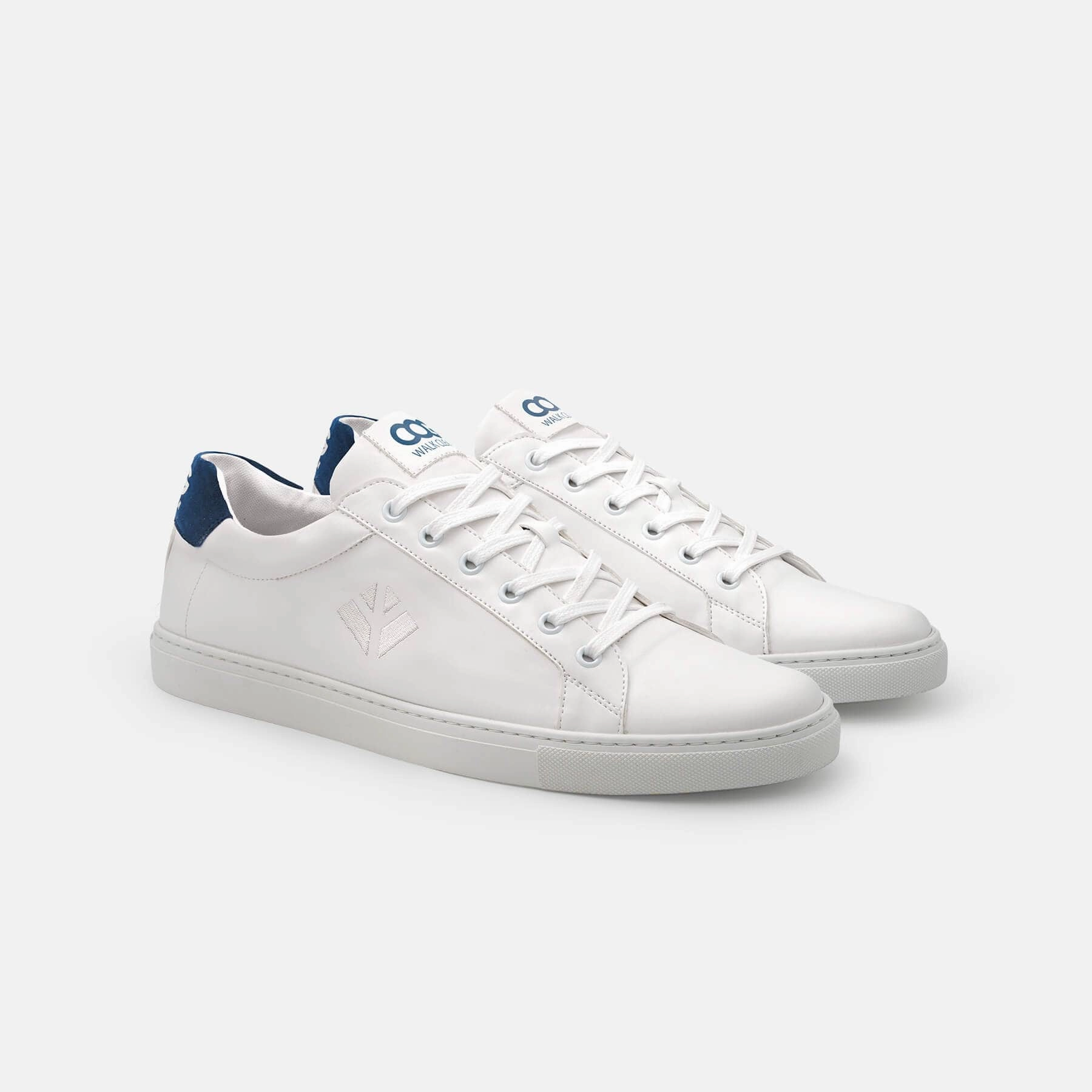 Winton Unisex Vegan Sneakers | White & Blue