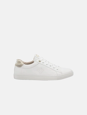 Winton Women's Vegan Sneakers | White & Gold