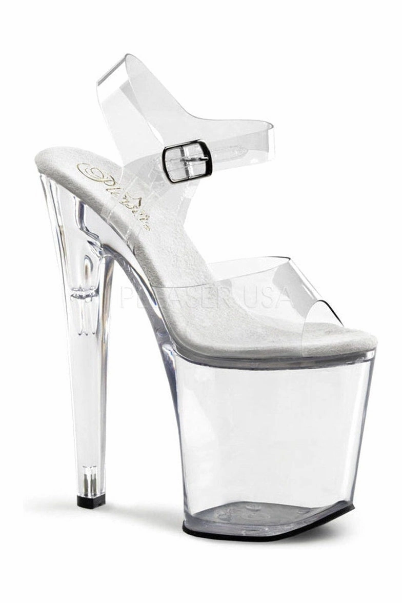 XTREME-808 Platform Sandal  | Clear Vinyl