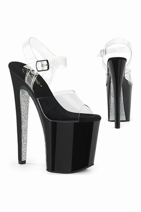 XTREME-808CRS Exotic Sandal | Clear Vinyl