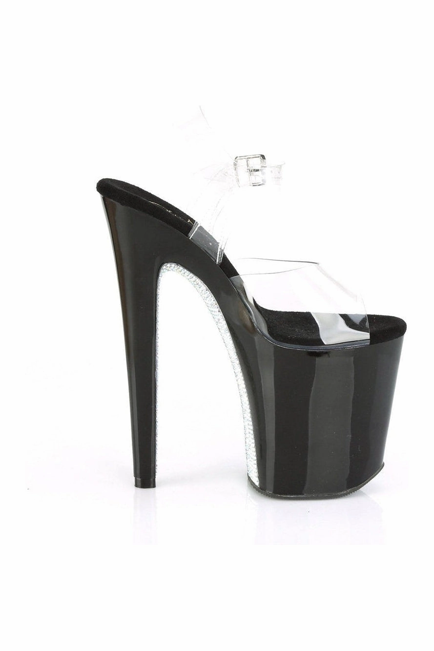 XTREME-808CRS Exotic Sandal | Clear Vinyl