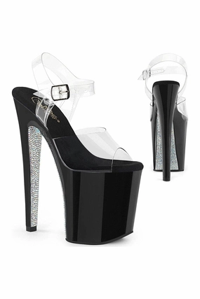 XTREME-808CRS Exotic Sandal | Clear Vinyl