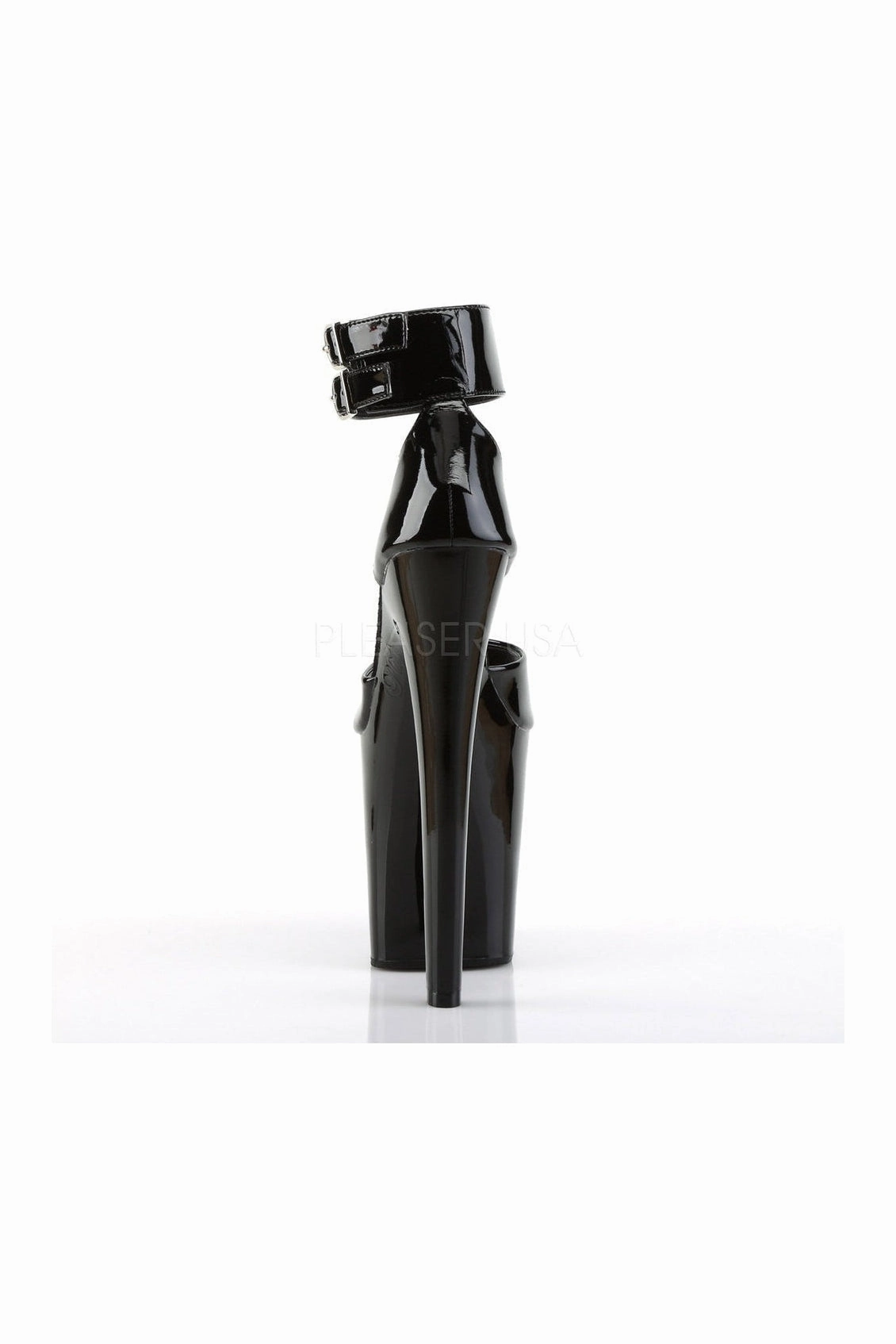 XTREME-875 Platform Sandal  | Black Patent